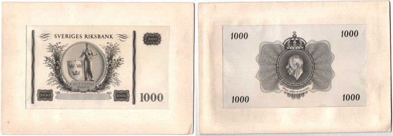 Sweden 1000 kronor ND (1952-1965)
Central bank of Sweden. A banknote model on h...