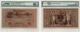 Germany 1000 mark 1910 PMG 65 EPQ
Rare condition. Pick# 44b.
