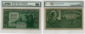 Germany - Lithuania Kowno (Kaunas) 1000 mark 1918 PMG 66 EPQ
Rare condition. Pick# R134a. Rare!