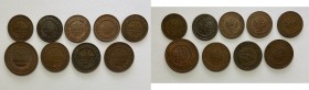 Russia lot of coins (9)
(9) VF-UNC
