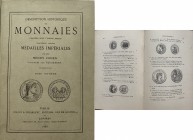 Henry Cohen, Description historique des monnaies frappées sous l'empire romain communément appelées médailles impériales, Tome Septieme, 1888
Paris, ...