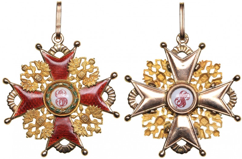 Russia Order of Saint Stanislas Second Clas
10.46 g. 44.55x41.42mm. Gold. 56 ma...