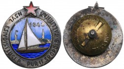 Russia - USSR badge USSR Sailing Championships in Tallinn in 1948
5.69 g. 22mm. Rare!