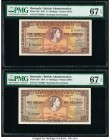 Bermuda Bermuda Government 5 Shillings 1.5.1957 Pick 18b Two Examples PMG Superb Gem Unc 67 EPQ (2). 

HID09801242017

© 2020 Heritage Auctions | All ...