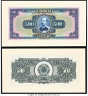Brazil Thesouro Nacional 500 Mil Reis ND (1931) Pick 92fp; 92bp Front and Back Proofs Crisp Uncirculated. Mounted on cardstock. 

HID09801242017

© 20...