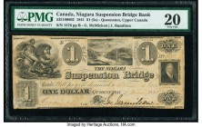 Canada Queens, UC- Niagara Suspension Bridge Bank $1 (5s) 1.5.1841 Pick S1902 Ch.# 535-10-08-02 PMG Very Fine 20. 

HID09801242017

© 2020 Heritage Au...