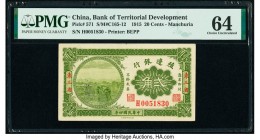 China Bank of Territorial Development, Manchuria 20 Cents 1915 Pick 571 S/M#C165-12 PMG Choice Uncirculated 64. 

HID09801242017

© 2020 Heritage Auct...