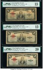 Cuba Republica de Cuba 1 Peso 1934; 1936A; 1938; 1943; 1945; 1949 Pick 69a; 69c; 69d; 69e; 69f; 69h 6 Examples PMG Choice Fine 15 (2); Very Fine 20; V...