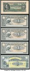 Ecuador Banco International; Banco Sur Americano 1 (2); 100 Sucres 1884; 1920 Pick S172; S251; S254 Group Lot of 9 Examples About Uncirculated-Crisp U...