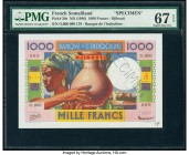 French Somaliland Banque de l'Indochine, Djibouti 1000 Francs ND (1946) Pick 20s Specimen PMG Superb Gem Unc 67 EPQ. 

HID09801242017

© 2020 Heritage...