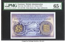 Guernsey States of Guernsey 5 Pounds ND (1969-75) Pick 46a PMG Gem Uncirculated 65 EPQ. 

HID09801242017

© 2020 Heritage Auctions | All Rights Reserv...