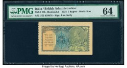 India Government of India 1 Rupee 1935 Pick 14b Jhun3.2.1A PMG Choice Uncirculated 64. 

HID09801242017

© 2020 Heritage Auctions | All Rights Reserve...