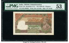 India Government of India 5 Rupees ND (1928-35) Pick 15b Jhun3.5.2 PMG About Uncirculated 53. Staple holes at issue; stains lightened.

HID09801242017...