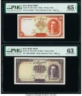 Iran Bank Melli 5; 10 Rials ND (1944) Pick 39; 40 Two Examples PMG Gem Uncirculated 65 EPQ; Choice Uncirculated 63. 

HID09801242017

© 2020 Heritage ...