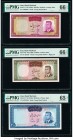 Iran Bank Markazi 100; 20; 200 Rials ND (1963); ND (1965) (2) Pick 77; 78b; 81 Three Examples PMG Gem Uncirculated 66 EPQ (2); Gem Uncirculated 65 EPQ...
