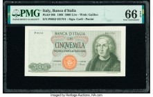 Italy Banco d'Italia 5000 Lire 1968 Pick 98b PMG Gem Uncirculated 66 EPQ. 

HID09801242017

© 2020 Heritage Auctions | All Rights Reserved