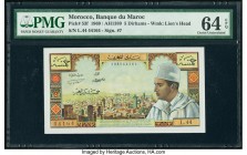 Morocco Banque du Maroc 5 Dirhams 1969 / AH1389 Pick 53f PMG Choice Uncirculated 64 EPQ. 

HID09801242017

© 2020 Heritage Auctions | All Rights Reser...