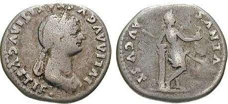 JULIA TITI (daughter of Titus, + 83) AR Denarius Rome 79-80 AD 3.18 g. Obv/ IVLI...