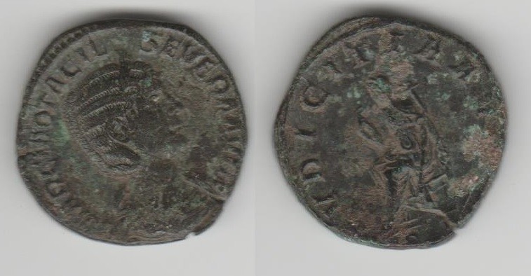 OTACILIA SEVERA (wife of Philippus I) AE Sesterce 16.25 g. Rome 244-249 AD Obv/ ...
