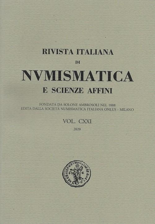 RIVISTA ITALIANA DI NUMISMATICA. Volume CXXI, 2020. Milano, 2020 Editorial bindi...