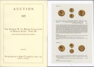 NUMISMATICA ARS CLASSICA. Auction 105 Zurich 9/5/2018: The George W. La Borde Collection of Roman Aurei Part III. Editorial binding, pp. 112, nn. 118,...