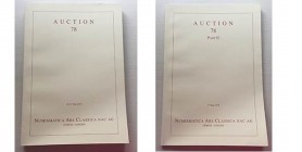 NUMISMATICA ARS CLASSICA. Auction 78 (2 vols.) Zurich, 26-27/5/ 2014: Greek, Roman and Byzantine Coins.. Editorial binding,, pp. 482., nn. 2342, ill.