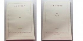 NUMISMATICA ARS CLASSICA. Auction 84 (2 vols.) Zurich, 20-21/5/2015: Greek, Roman and Byzantine Coins. Editorial binding,, pp. 374, nn. 1665, ill