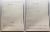 NUMISMATICA ARS CLASSICA. Auction 92. (2 vols.) Zurich, 23-24/5/2016: An important selection of Greek, Roman and Byzantine Coins. Featuring the collec...