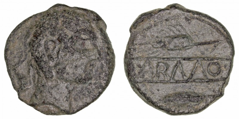 Monedas de la Hispania Antigua
Carmo, Carmona (Sevilla)
Semis. AE. (hacia 80 a...