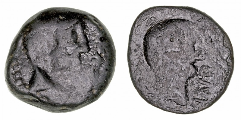 Monedas de la Hispania Antigua
Ilurco, Pinos Puente (Granada)
As. AE. (siglo I...