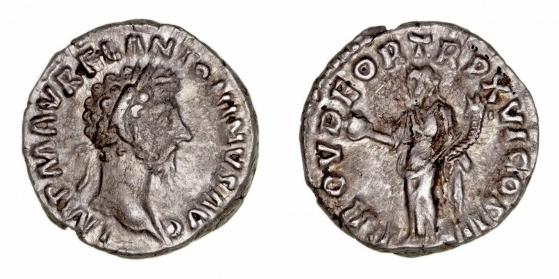 Imperio Romano
Marco Aurelio
Denario. AR. (161-180). R/PROV. DEOR. TR. P. XVI ...