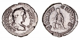 Imperio Romano
Caracalla
Denario. AR. (197-217). R/VOTA SVSCEPTA ·X. 3.22g. RIC.179. Muy escasa. MBC.