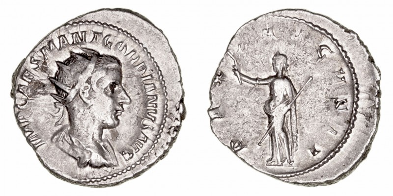 Imperio Romano
Gordiano III
Antoniniano. AR. Roma. (238-244). R/PAX AVGVSTI. P...
