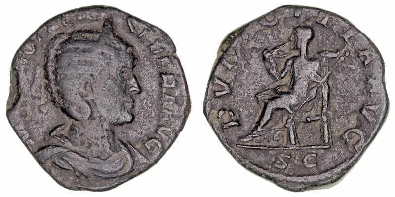 Imperio Romano
Otacilia Severa, esposa de Filipo I
Sestercio. AE. Roma. R/PVDI...