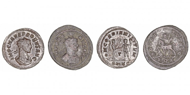 Imperio Romano
Probo
Antoniniano. VE. (276-282). Lote de 2 monedas. R/CONCORDI...