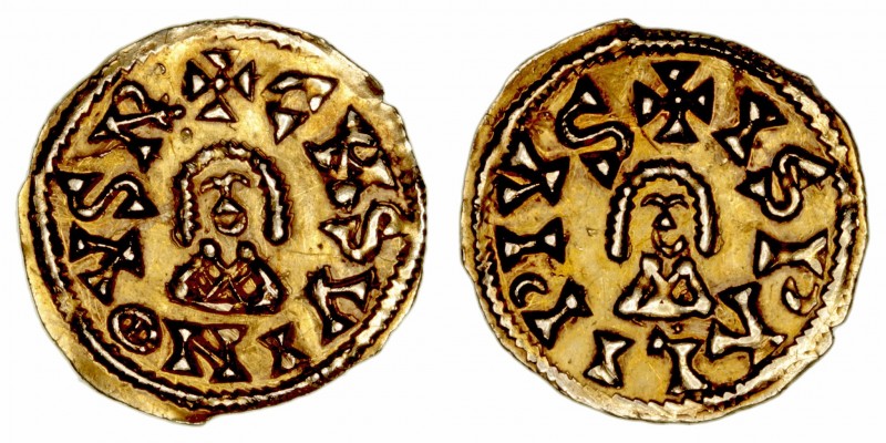 Monedas Visigodas
Chindasvinto
Tremis. AV. Ispali. (642-653). A/Busto de frent...