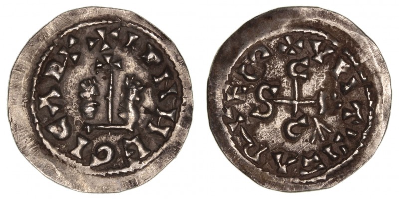 Monedas Visigodas
Egica & Witiza
Tremis. AV. Caesaraugusta. (698-702). A/Busto...