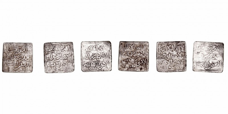 Monedas Árabes
Imperio Almohade
Dírhem. AR. Fez. Lote de 3 monedas. BC.