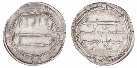 Monedas Árabes
Acuñaciones de Oriente
Dírhem. AR. Medina Al Salam. 181 H. 2.93g. MBC.