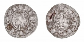 Monedas Medievales
Corona Castellano Leonesa
Alfonso I de Aragón
Dinero. VE. Toledo. 0.64g. AB.23,1. BC+/MBC-.