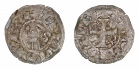 Monedas Medievales
Corona Castellano Leonesa
Alfonso I de Aragón
Dinero. VE. Toledo. 0.58g. AB.25,5. MBC-/BC+.
