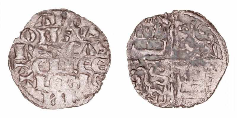Monedas Medievales
Corona Castellano Leonesa
Alfonso X
Dinero de seis líneas....
