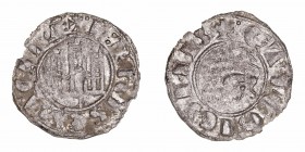 Monedas Medievales
Corona Castellano Leonesa
Alfonso X
Dinero. VE. Burgos. Con (B) bajo el castillo. 0.73g. AB.319 (como pepión). MBC-.
