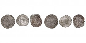 Monedas Medievales
Corona Castellano Leonesa
Enrique III
Lote de 3 monedas. VE. Sevilla. MBC- a BC.