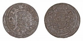 Monarquía Española
Felipe IV
16 Maravedís. AE. Córdoba T. 1663. 4.16g. Cal.444 (2019). Acuñación ligeramente desplazada. (MBC-).