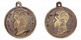 La Peseta
Alfonso XIII
Medalla. AE. 22.00mm. Con anilla. MBC.