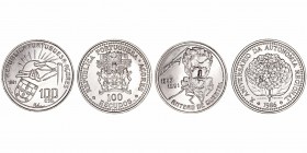 Monedas Extranjeras
Azores
100 Escudos. Cuproníquel. Lote de 2 monedas. 1986 y 1991. KM.45 y 46. EBC-.