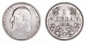 Monedas Extranjeras
Bulgaria
2 Leva. AR. 1913. 9.97g. KM.32. MBC-/MBC+.