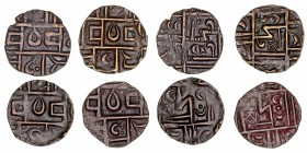 Monedas Extranjeras
Bután
1/2 Rupia. AE. (1835-1910). Lote de 4 monedas. MBC.