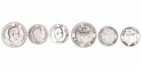Monedas Extranjeras
Colombia
Lote de 3 monedas. AR. 10 Centavos 1911 y 1914, 20 Centavos 1914. KM.196.1 y 197. BC a BC-.